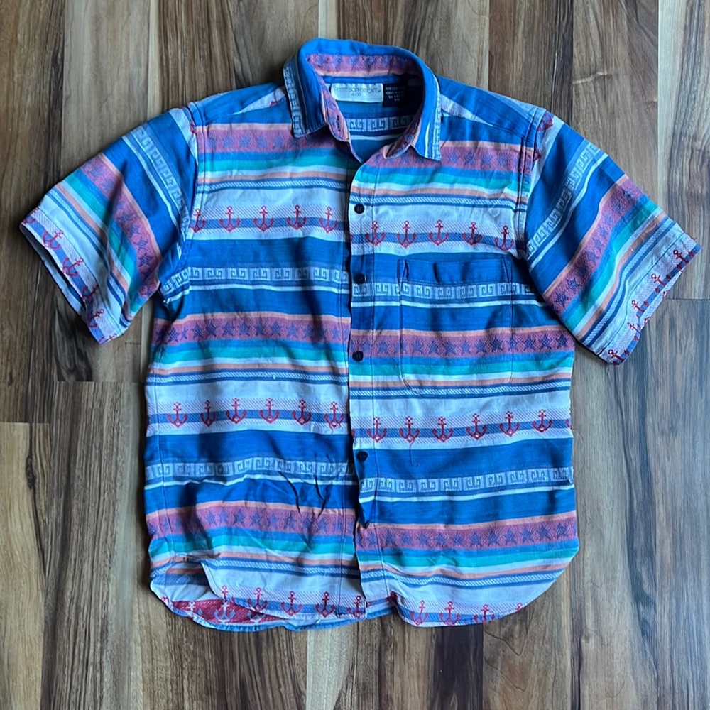 Vintage Petite Sophisticate Short Sleeve Button Down Size 4 Petite